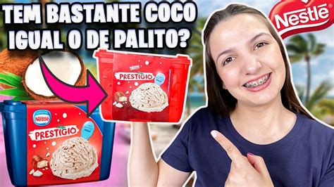 PROVAMOS O SORVETE DE POTE SABOR PRESTÍGIO NESTLE YouTube