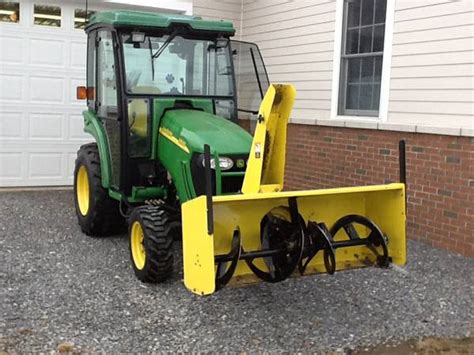 3320 With 59 Inch Front Snowblower Green Tractor Talk