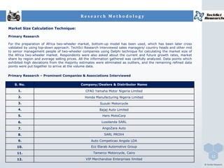 Africa Two Wheeler Market Forecast 2021 Brochure PPT