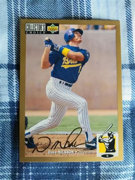 1994 UPPER DECK Collector S Choice Gold Signature Dave Nilsson 216 EUR