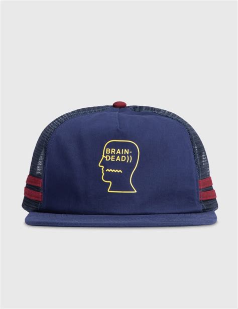 Brain Dead Logo Head 5 Panel Trucker Cap Hbx Globally Curated