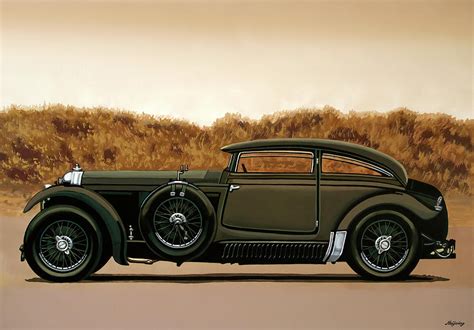 Bentley Blue Train 1930 Painting Painting by Paul Meijering - Pixels