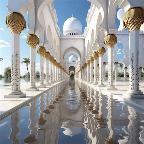 Islamic Architectural Aura Islamic Mosque Photo | Premium AI-generated ...