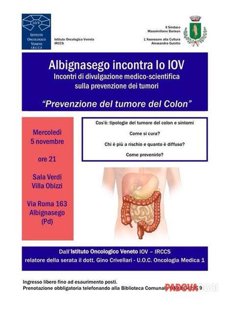 Albignasego Incontra Lo Iov Prevenzione Del Tumore Del Colon