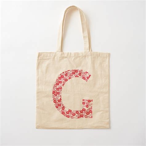 Tote bag avec l œuvre cadeau bisous Lettre G de l artiste ALi