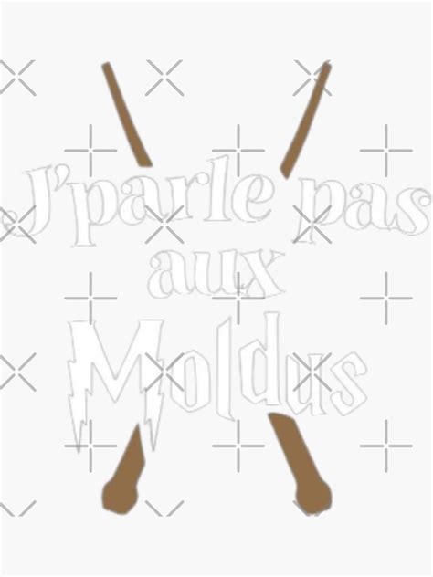 Parle Aux Moldus Sticker For Sale By PottersArt Redbubble