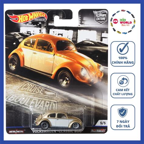 Xe mô hình Hot Wheels Premium Car Culture Cruise Boulevard Series Volkswagen Classic Bug