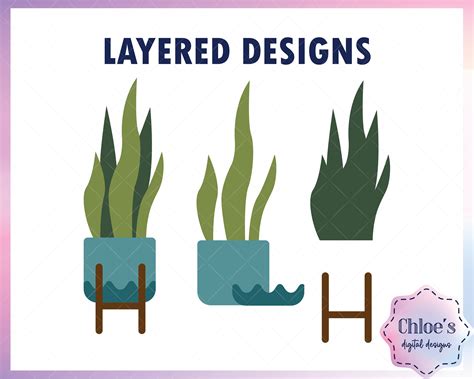 Succulent Svg Planter Svg Houseplants Svg Cactus Svg Succulent Bundle