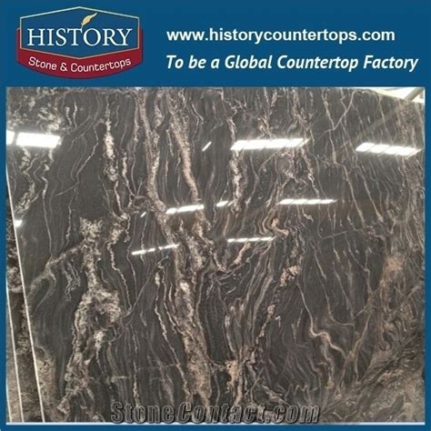 Historystone Imported Cosmic Black Granite Big Slabs With Exotic Finish