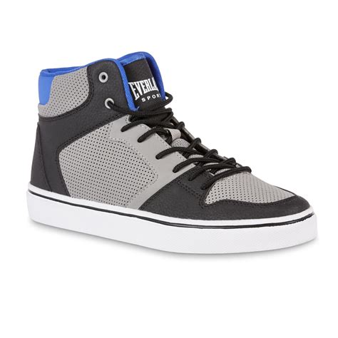 Everlast® Sport Mens Rookie 2 High Top Sneaker Blackgrayblue