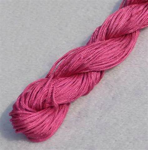 2mm Chinese Knot Satin Nylon Braided Cord Macrame Beading Rattail Wire