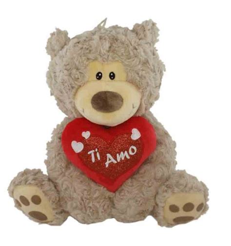 Orsetto In Peluche Con Cuore 30 Cm Colori Assortiti E Casuali 92928