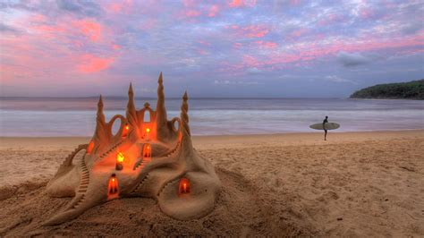 Sand Castle Wallpaper WallpaperSafari