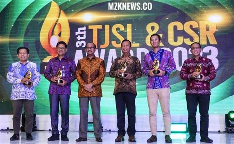 PT Bukit Asam Tbk PTBA Raih 4 Penghargaan Di Ajang TJSL CSR Award