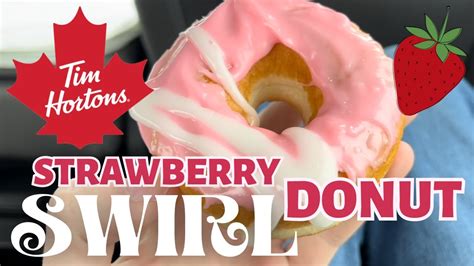 Strawberry 🍓 Swirl Donut Returns For Springtime Tim Hortons Taste