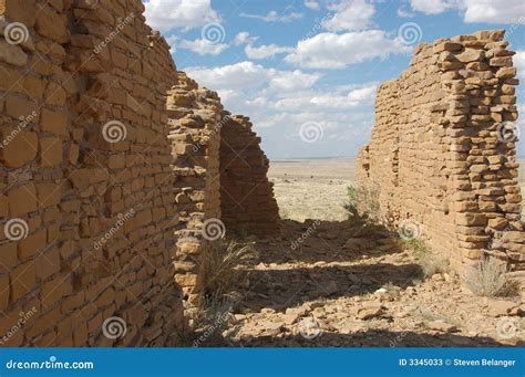 Anasazi Ruins, Chaco Canyon Stock Image - Image of building, wall: 3345033