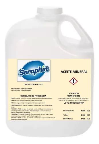 Aceite Mineral Nf Parafina Vaselina L Quida Usp Lts Meses Sin