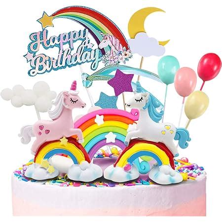 Izoel Licorne Gateau D Corations De G Teau D Anniversaire Arc En Ciel