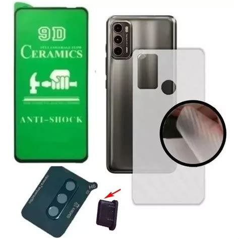 Película 9d Ceramica traseira plug Usb câmera P Moto G60