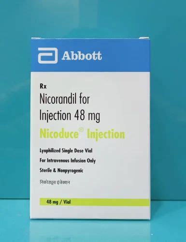 Nicorandil Lyophilized Powder Nicoduce 48mg Injection For Hospital At