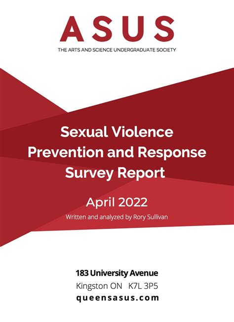 Sexual Violence Prevention Violence And Response Report — Asus