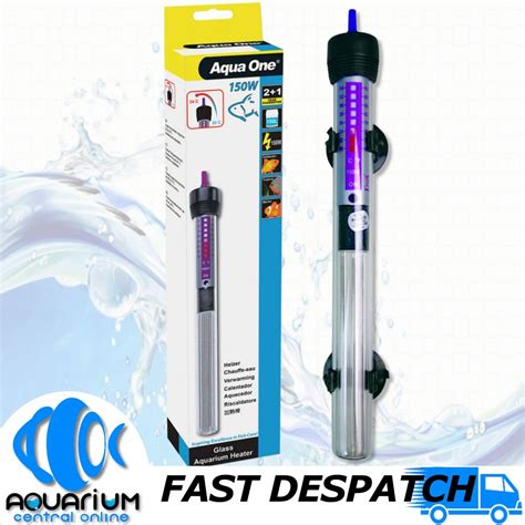 Aquarium Central Aqua One Glass Heater 150W 24 5cm Aquarium Central