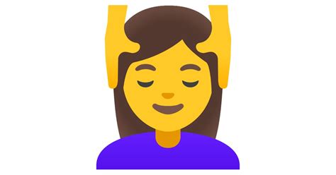 Woman Getting Massage Emoji Meaning Symbolism Copy And