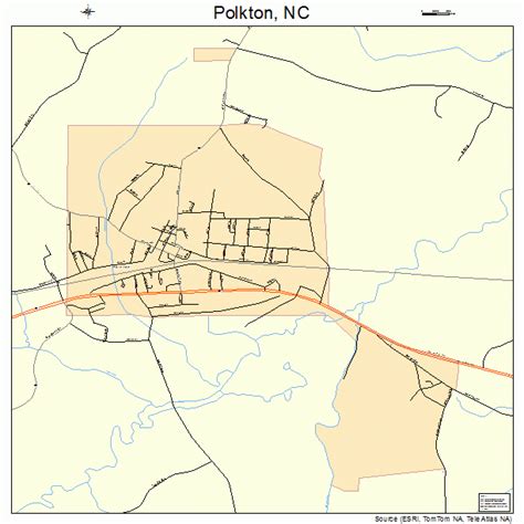 Polkton North Carolina Street Map 3753140