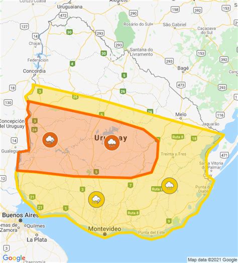 Inumet Alerta Naranja Y Amarilla Por Lluvias Y Tormenta Universal