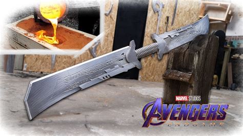 Making Thanos New Sword From Avengers Endgame Revealed Aluminum