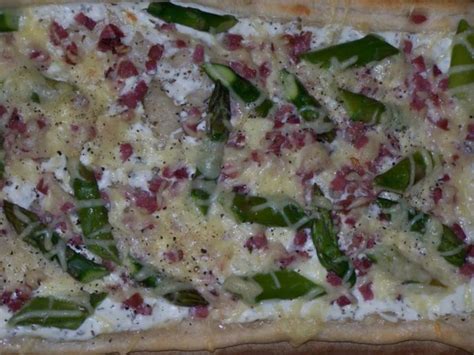 Flammkuchen Vom Gr Nem Spargel Rezept Kochbar De