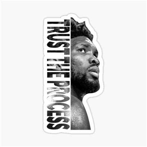 "Joel Embiid - Trust The Process" Sticker for Sale by AYA-Design ...