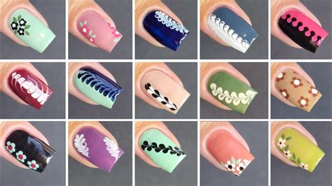 20 Easynailart At Home Nailart Using Toothpicks Safety Pin Easy