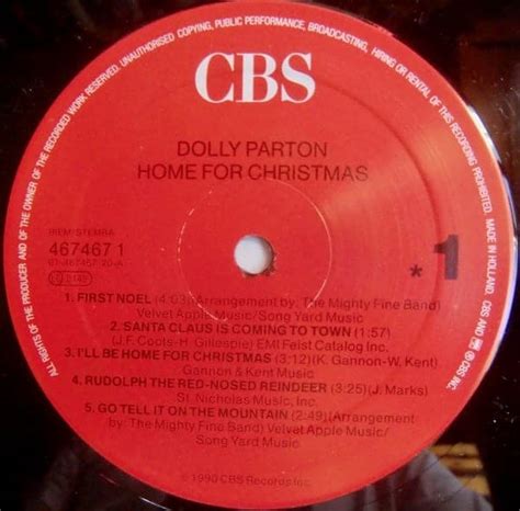 Dolly Parton ‎ Home For Christmas Vinyl Pussycat Records