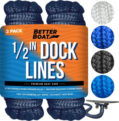 Boat Dock Lines And Rope Boat Ropes For Docking 12 Line