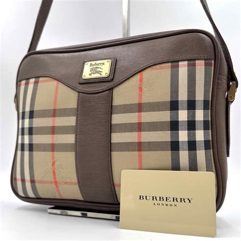 Burberry 美品 バーバリー ショルダーバッグ ノバチェック シャドーホース ホースロゴの通販 By ｜バーバリーならラクマ