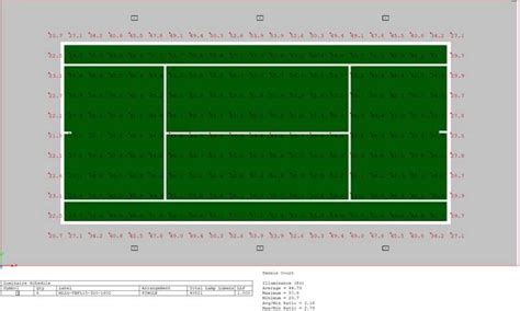 Tennis Court Lighting Layout - Free Tennis Court Lighting Plan