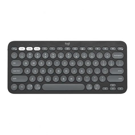 Teclado Sem Fio Logitech Bluetooth E Usb Pebble Keys K S Easy