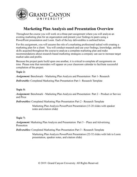 Mkt Rs Marketing Plan Analysis And Presentation Overview