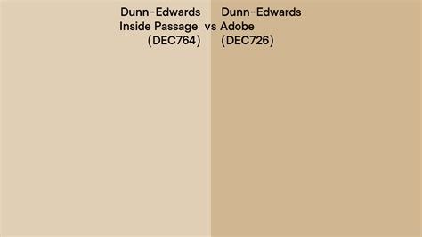 Dunn Edwards Inside Passage Vs Adobe Side By Side Comparison