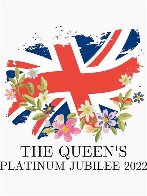 Queen Elizabeth II Platinum Jubilee 1952 2022 CELIBRATION Sticker For