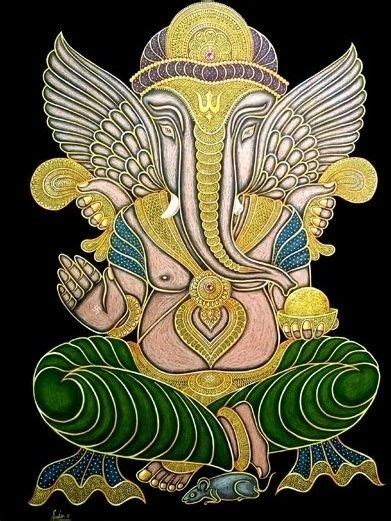 Pin By Y P On Hindu Deities ART Creative Painting Ganesh Art