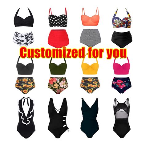 2023 Oem Custom Label Brand Logo Sexy Swimsuits Bathing Suits Plus Size