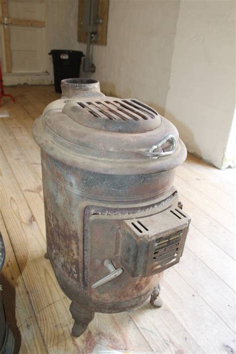 Antique Wood Stove By Ashley Automatic Nice Working Condition Oak Grove Shop Equipment