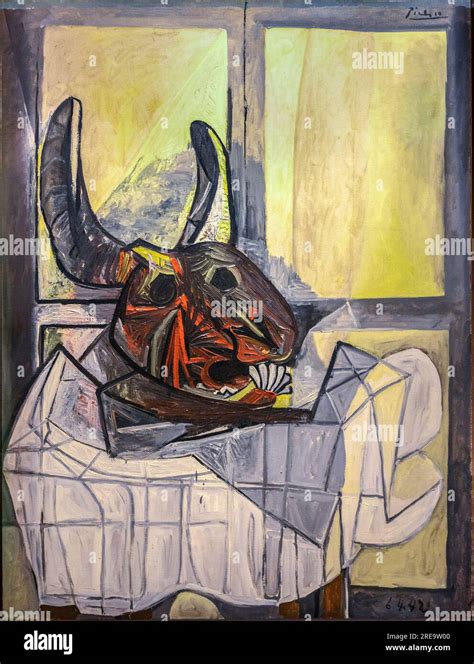 Tête de taureau Peinture de l artiste espagnol Pablo Picasso 1942