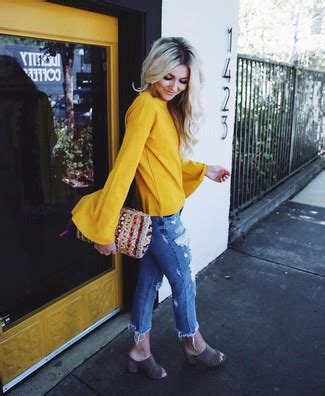 Arriba 36 Imagen Mustard Blouse Outfit Abzlocal Mx