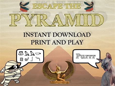 Escape the Pyramid Printable Escape Room Kit DIY Escape Room DIY ...