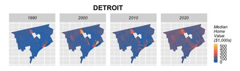 Map: Predicting Gentrification in Detroit with Longitudinal Census Data ...