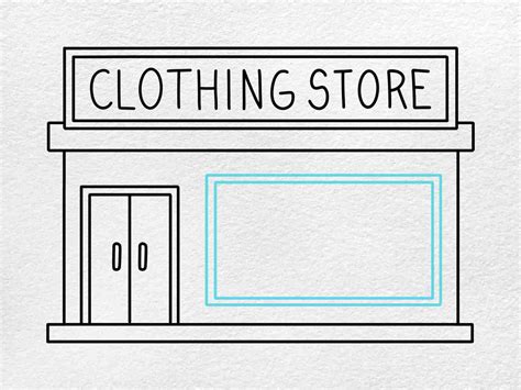 How to Draw a Clothing Store - HelloArtsy