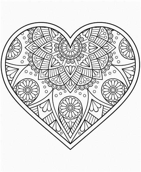 Coloriage Mandala Coeur à imprimer sur ColoriageEnfant